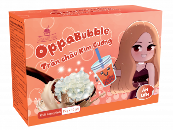 Trân Châu Kim Cương Oppa Bubble Hộp 350g (10 Gói)