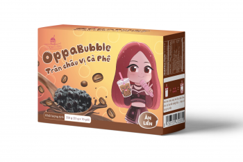 Trân Châu Vị Cà Phê OppaBubble Hộp 350g (10 Gói)