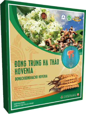 Nước Đông Trùng Hạ Thảo Hovenia Biok (Hộp Lớn 30 Gói * 70ml)