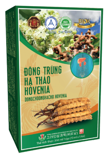 Nước Đông Trùng Hạ Thảo Hovenia Biok (Hộp Nhỏ 5 Gói * 70ml)