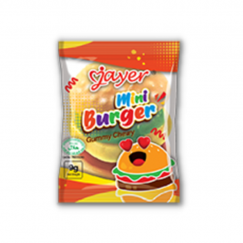 Kẹo dẻo mini buger Jayer 36 gam (4 chiếc * 9 gam)