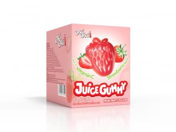 Kẹo Dẻo Juice Gummy OKI OKI Hương Dâu Tây 200G