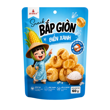 Snack Bắp Giòn Vị Biển Xanh Zennut 60g