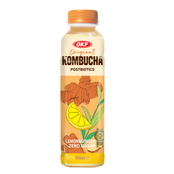 OKF Kombucha Trà Lên Men – Gừng, Chanh Sảng Khoái 500 ml