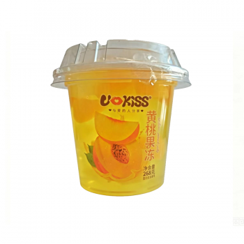 Thạch Đào Vàng & Thạch Dừa Ukiss 268 g